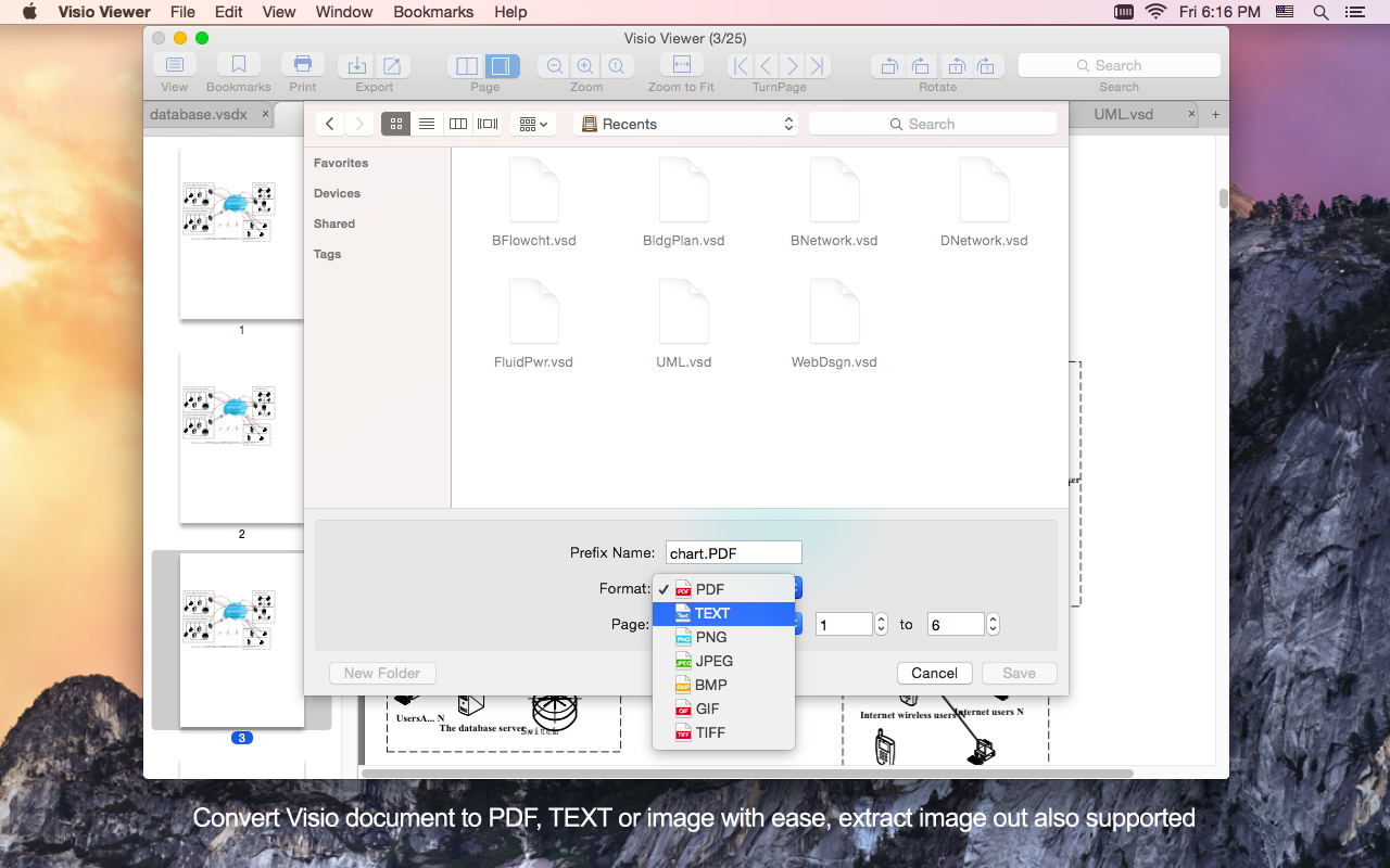 who to open visio on mac